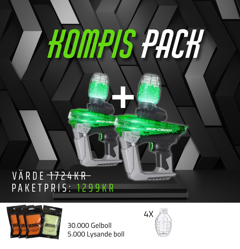 Kompis Pack Gelblasters | Bästa Gel Blaster i Sverige